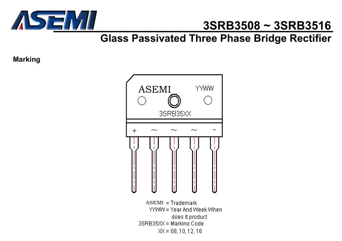 ASEMI三相<a href='http://www.asemi360.com/zhengliuqiao.html' class='keys' title='点击查看关于整流桥的相关信息' target='_blank'>整流桥</a>3SRB3516规格书